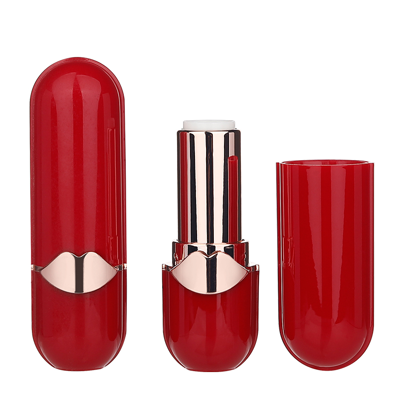 Oval lipstick case plastic lipstick tube empty tube makeup packaging 8018